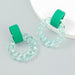 Wholesale green resin earrings JDC-ES-JL926 Earrings 氿乐 Wholesale Jewelry JoyasDeChina Joyas De China