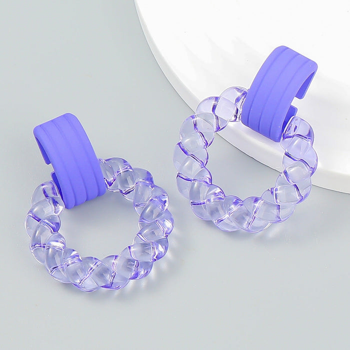 Wholesale green resin earrings JDC-ES-JL926 Earrings 氿乐 Wholesale Jewelry JoyasDeChina Joyas De China