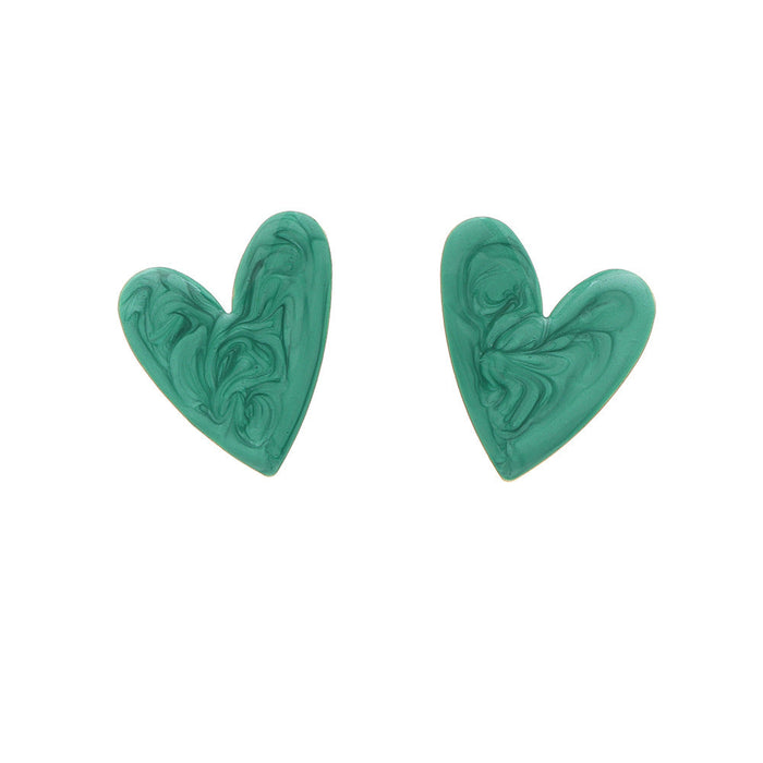 Wholesale Green Resin Earrings JDC-ES-NZ022 Earrings 奈珠 Wholesale Jewelry JoyasDeChina Joyas De China