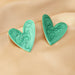 Wholesale Green Resin Earrings JDC-ES-NZ022 Earrings 奈珠 EZ3934lvse Wholesale Jewelry JoyasDeChina Joyas De China