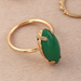 Bulk Jewelry Wholesale green resin geometric ring JDC-RS-e088 Wholesale factory from China YIWU China