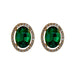 Wholesale Green Rhinestone 926 Needle Earrings JDC-ES-YWJQ004 Earrings 精巧 Wholesale Jewelry JoyasDeChina Joyas De China