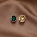 Wholesale Green Rhinestone 926 Needle Earrings JDC-ES-YWJQ004 Earrings 精巧 Wholesale Jewelry JoyasDeChina Joyas De China