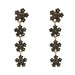 Wholesale Green Rhinestone Earrings JDC-ES-JJ340 Earrings 聚嘉 grey Wholesale Jewelry JoyasDeChina Joyas De China
