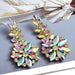 Wholesale green rhinestone earrings JDC-ES-SK049 Earrings 深刻 Wholesale Jewelry JoyasDeChina Joyas De China