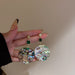 Wholesale green round alloy earrings JDC-ES-BY041 Earrings 宝钰 circular Wholesale Jewelry JoyasDeChina Joyas De China