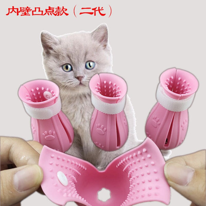 Wholesale green silicone cat foot washing cover JDC-FT-Bais004 fidgets toy 百思 Second generation/pink (4) Wholesale Jewelry JoyasDeChina Joyas De China