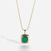 Wholesale green stainless steel gemstone necklace JDC-NE-JD317 Necklaces 杰鼎 Wholesale Jewelry JoyasDeChina Joyas De China