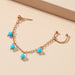 Wholesale Green Turquoise Earrings JDC-ES-D763 Earrings 晴雯 Wholesale Jewelry JoyasDeChina Joyas De China