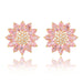 Wholesale green zircon earrings JDC-ES-Mix013 Earrings 迷茜 Pink Wholesale Jewelry JoyasDeChina Joyas De China