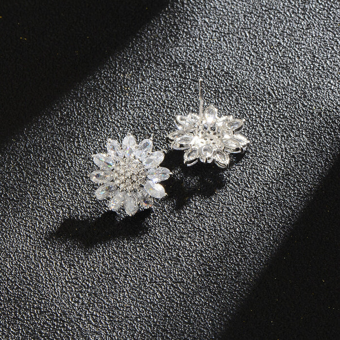 Wholesale green zircon earrings JDC-ES-Mix013 Earrings 迷茜 Silver Wholesale Jewelry JoyasDeChina Joyas De China