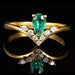 Wholesale green zircon micro-inlaid high-grade copper JDC-RS-WN122 Rings 薇妮 Wholesale Jewelry JoyasDeChina Joyas De China