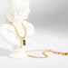 Wholesale green zircon titanium steel necklace JDC-NE-Jif016 Necklaces 集沣 Wholesale Jewelry JoyasDeChina Joyas De China