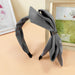 Wholesale grey cloth hairband JDC-HD-O368 Headband 潮炫 grey Wholesale Jewelry JoyasDeChina Joyas De China