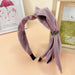 Wholesale grey cloth hairband JDC-HD-O368 Headband 潮炫 Pink Wholesale Jewelry JoyasDeChina Joyas De China