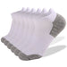Wholesale grey combed cotton running socks 6 pairs set JDC-SK-LZL048 Sock 两只狼 white light gray S(35-38) Wholesale Jewelry JoyasDeChina Joyas De China
