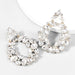 Wholesale grey rhinestone earrings JDC-ES-JL907 Earrings 氿乐 white Wholesale Jewelry JoyasDeChina Joyas De China