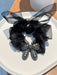 Wholesale grey rubber band Butterfly Hair circle JDC-HS-GSMC022 Hair Scrunchies 曌彩 black Wholesale Jewelry JoyasDeChina Joyas De China