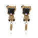 Wholesale grey soft tausa dog earrings JDC-ES-C013 Earrings JoyasDeChina twain Wholesale Jewelry JoyasDeChina Joyas De China