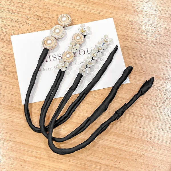 Bulk Jewelry Wholesale hair accessories white pearl flower balls JDC-HS-i021 Wholesale factory from China YIWU China