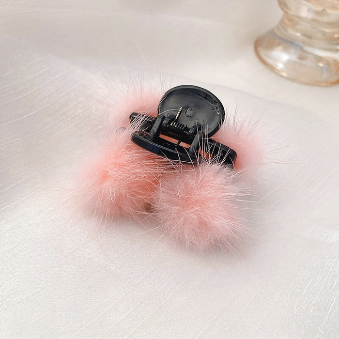 Wholesale Hair Ball Plush Hair Clips JDC-HC-CR001 Hair Clips 楚柔 Wholesale Jewelry JoyasDeChina Joyas De China