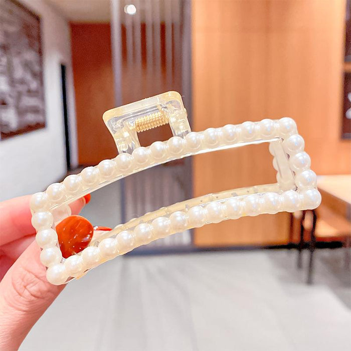 Bulk Jewelry Wholesale Hair clip pearl plate geometric shark clip JDC-HS-i222 Wholesale factory from China YIWU China