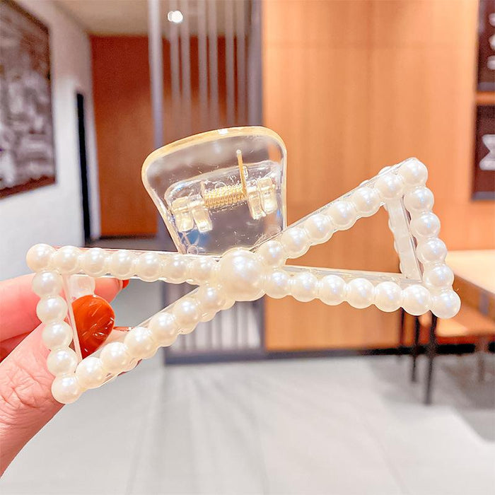 Bulk Jewelry Wholesale Hair clip pearl plate geometric shark clip JDC-HS-i222 Wholesale factory from China YIWU China