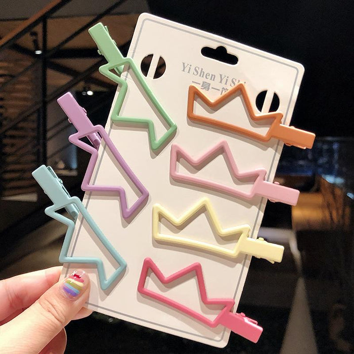 Bulk Jewelry Wholesale Hair Clips candy color clip color hollow edge clip JDC-HC-i024 Wholesale factory from China YIWU China