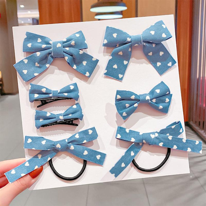 Bulk Jewelry Wholesale Hair Clips fabric bow point grid JDC-HS-i172 Wholesale factory from China YIWU China