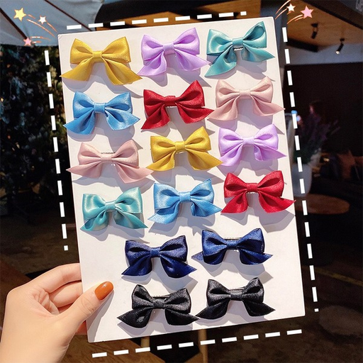 Bulk Jewelry Wholesale Hair Clips fabric bow solid bangs broken hair edge JDC-HS-i143 Wholesale factory from China YIWU China