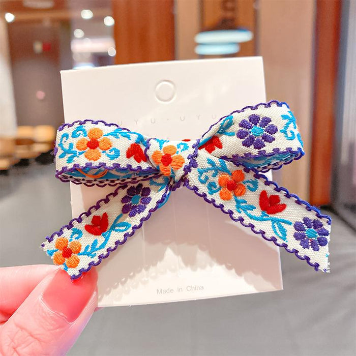 Bulk Jewelry Wholesale Hair Clips floral bow duckbill clip JDC-HS-i211 Wholesale factory from China YIWU China