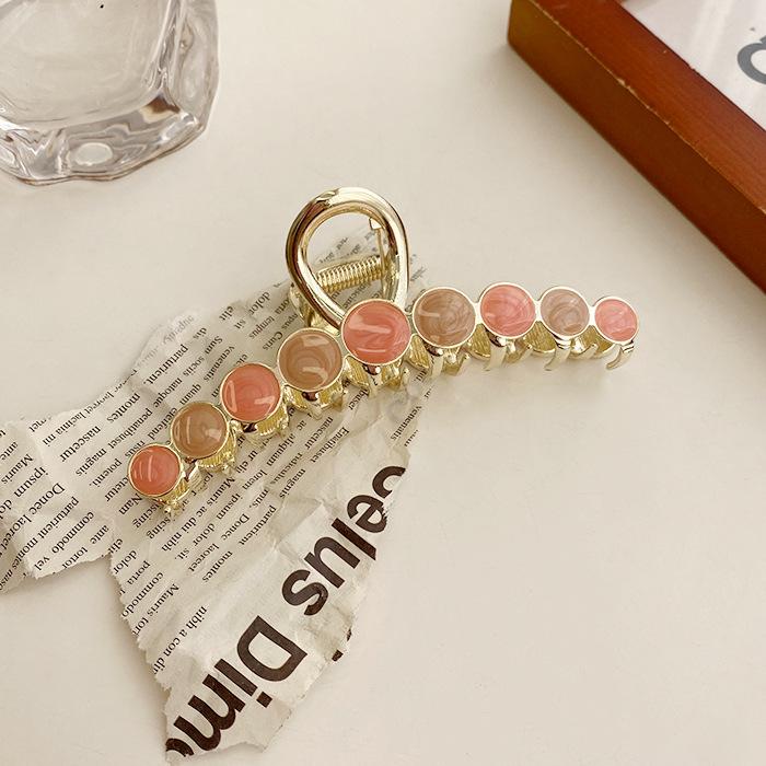 Bulk Jewelry Wholesale Hair Clips flow sand glaze metal hair scratch JDC-HS-i206 Wholesale factory from China YIWU China