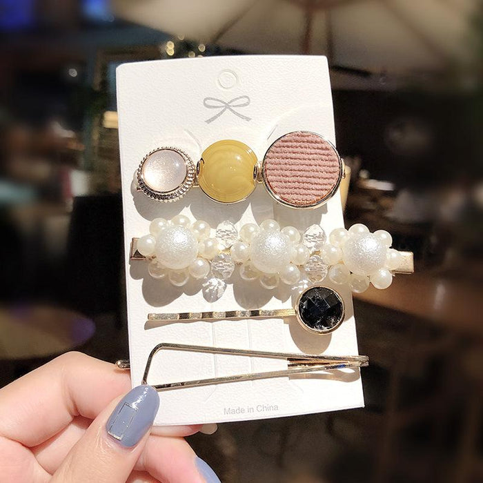 Bulk Jewelry Wholesale Hair Clips geometric metal pearls JDC-HS-i104 Wholesale factory from China YIWU China