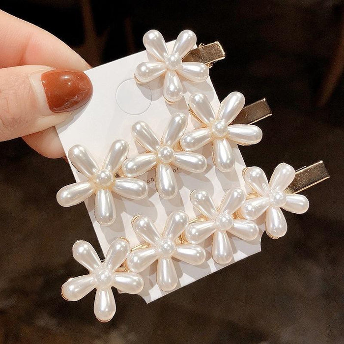 Bulk Jewelry Wholesale Hair Clips imitation pearl flower JDC-HC-bd022 Wholesale factory from China YIWU China