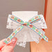 Bulk Jewelry Wholesale Hair Clips lace bow fabric banger JDC-HS-i259 Wholesale factory from China YIWU China