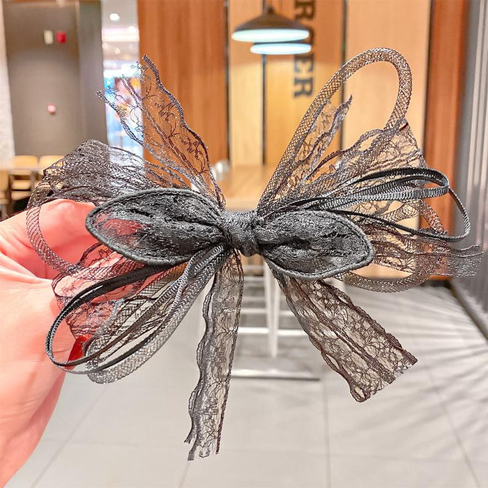 Bulk Jewelry Wholesale Hair Clips lace duck beak clip pearl hair rope JDC-HS-i194 Wholesale factory from China YIWU China