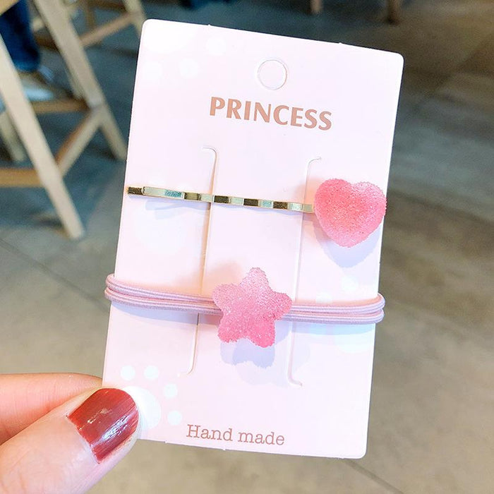 Bulk Jewelry Wholesale Hair Clips light color love Star Candy JDC-HC-i040 Wholesale factory from China YIWU China