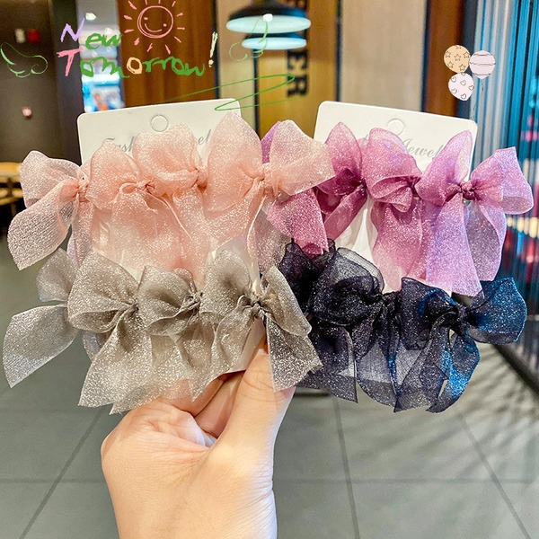 Bulk Jewelry Wholesale Hair Clips mesh butterfly fabric hairpin JDC-HS-i155 Wholesale factory from China YIWU China