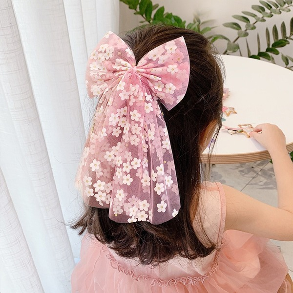 Bulk Jewelry Wholesale Hair Clips mesh yarn bow duck mouth clip JDC-HS-i214 Wholesale factory from China YIWU China