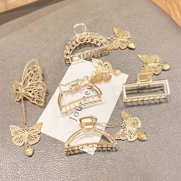 Bulk Jewelry Wholesale Hair Clips metal clip butterfly pendant JDC-HS-i187 Wholesale factory from China YIWU China