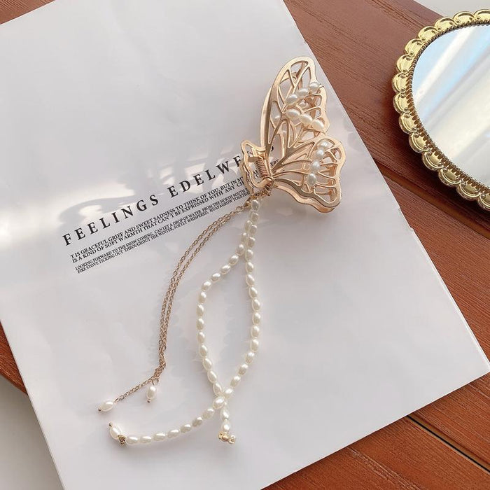 Bulk Jewelry Wholesale Hair Clips metal grip pendant pearl hairpin JDC-HS-i189 Wholesale factory from China YIWU China