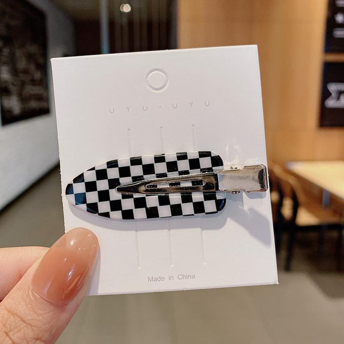Bulk Jewelry Wholesale Hair Clips metal thousand bird Plaid acetate plate hair accessories JDC-HS-i158 Wholesale factory from China YIWU China