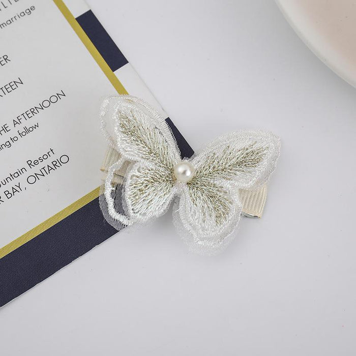 Bulk Jewelry Wholesale Hair Clips pearl butterfly hair tiara JDC-HS-i225 Wholesale factory from China YIWU China
