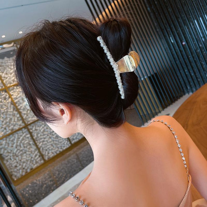 Bulk Jewelry Wholesale Hair Clips pearl large shark clip JDC-HD-bd050 Wholesale factory from China YIWU China