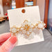 Bulk Jewelry Wholesale Hair Clips shell flower pear pearl diamond edge clip JDC-HS-i213 Wholesale factory from China YIWU China