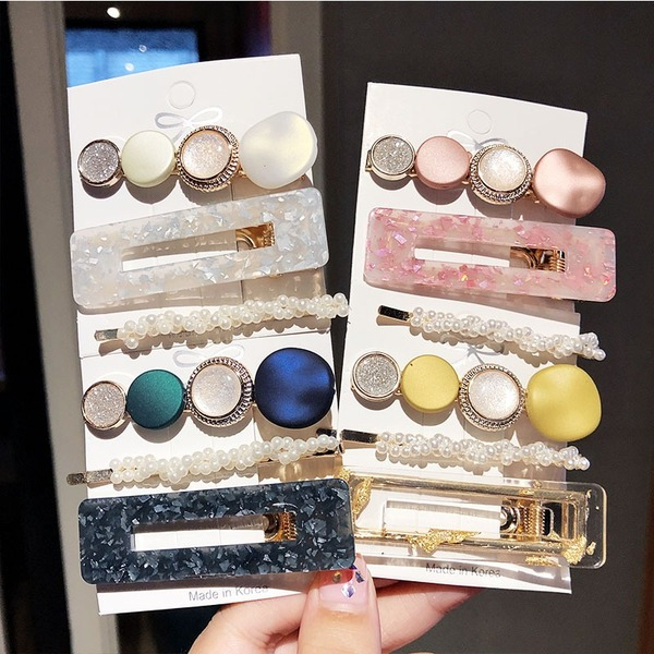 Bulk Jewelry Wholesale Hair Clips simple macaroon pearl clip JDC-HC-i054 Wholesale factory from China YIWU China