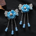 Bulk Jewelry Wholesale Hair Clips small flower girl tassel step shake flower hair comb JDC-HC-i044 Wholesale factory from China YIWU China