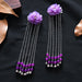 Bulk Jewelry Wholesale Hair Clips small flower girl tassel step shake flower hair comb JDC-HC-i044 Wholesale factory from China YIWU China