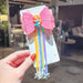 Wholesale Hair Clips tassel cute bow JDC-HS-i208 Hair Clips JoyasDeChina 5 s pink Wholesale Jewelry JoyasDeChina Joyas De China