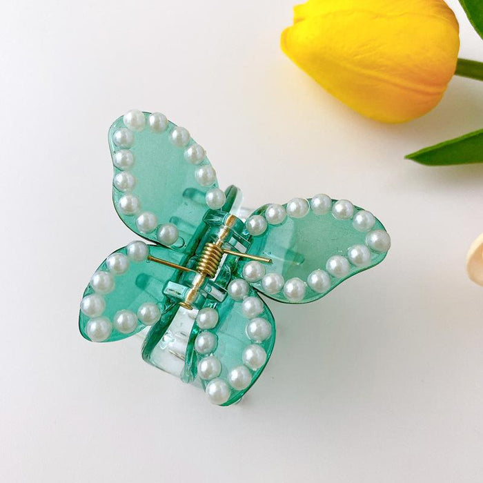Bulk Jewelry Wholesale Hair Clips white Butterfly Plastic JDC-HC-DW005 Wholesale factory from China YIWU China
